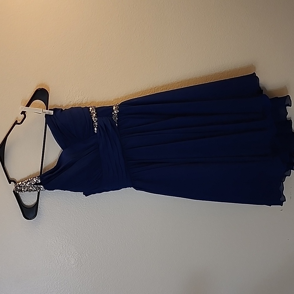 City Studios Blue Sleeveless Dress Sz 5